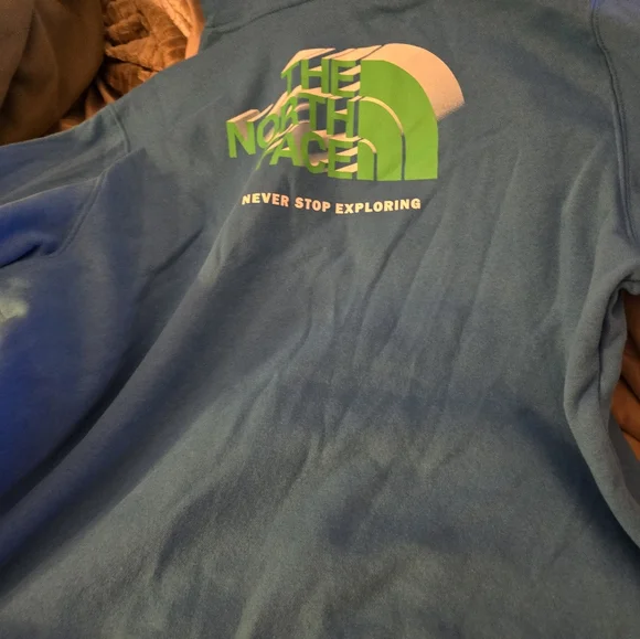 Blue Northface Hoodie - Picture 3 of 3